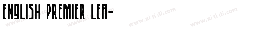 English Premier Lea字体转换
